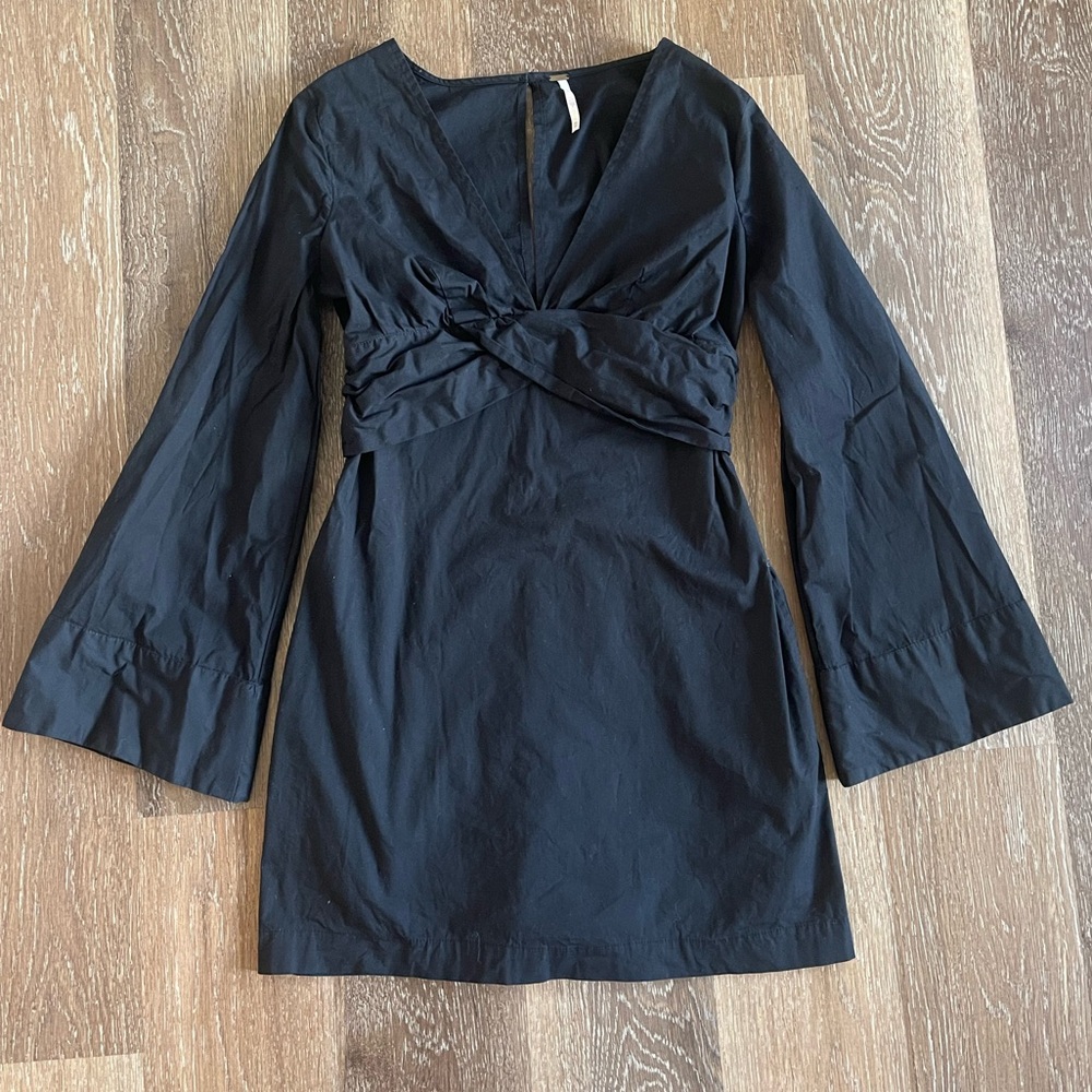 Free People Black Long Sleeve Dress
